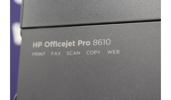 all-in-one printer HP, OfficeJet Pro8610, zonder kabels, werking niet gekend